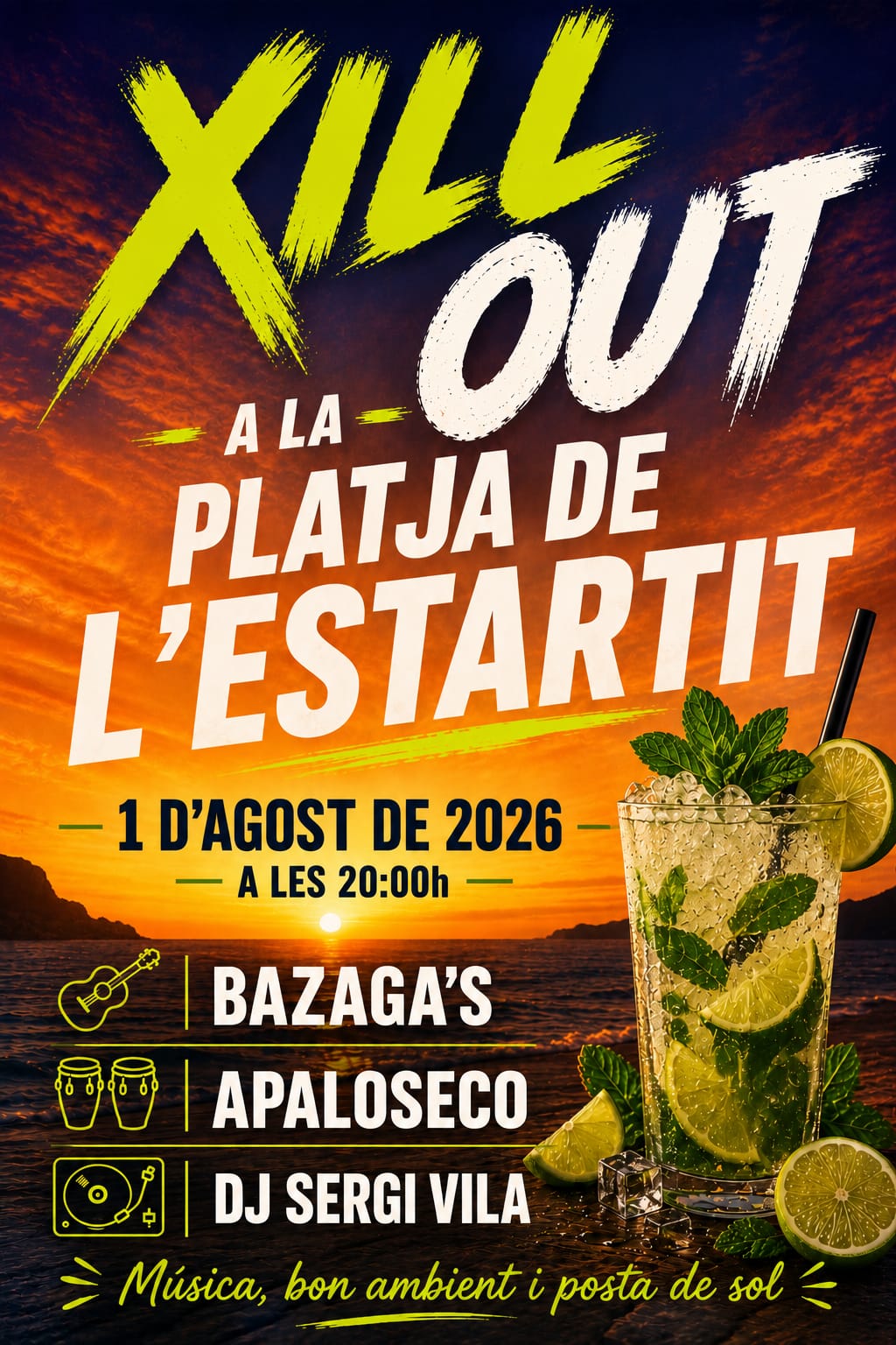 El XillOut 2026 torna a la Platja Gran de l'Estartit 2026 08 01 xillout estartit 2026